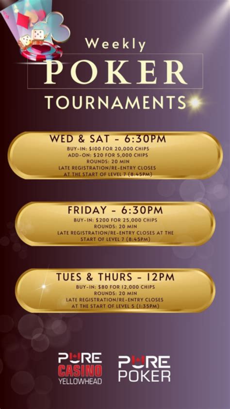 pure yellowhead poker tournaments